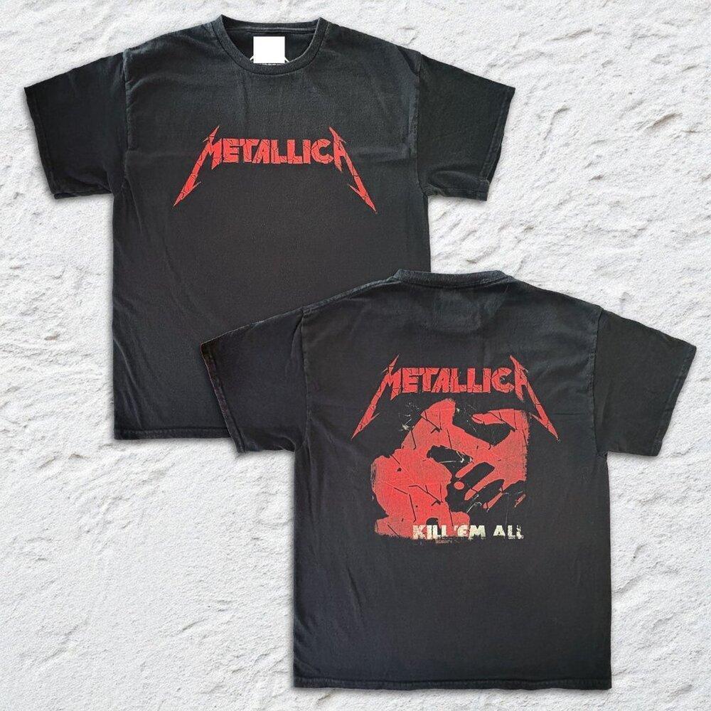 Metallica Kill Em All Glass Style Metal Graphic Unisex T-Shirt